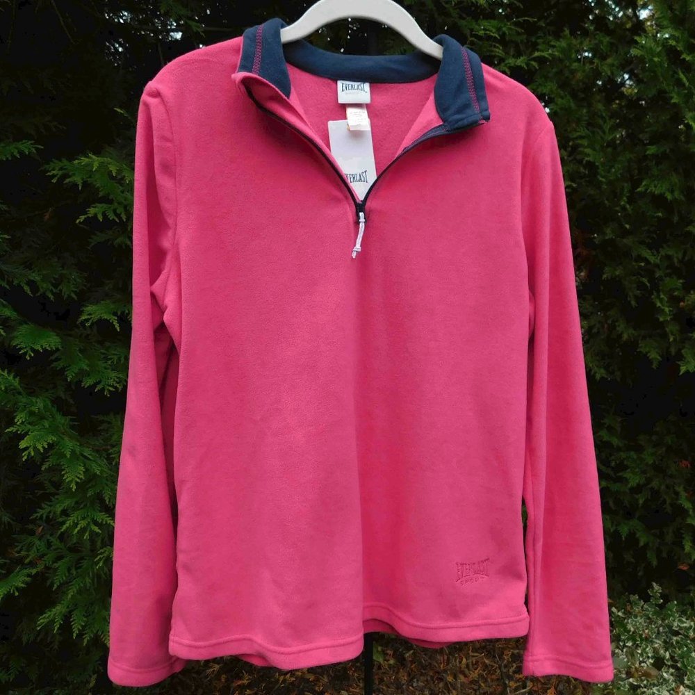 Everlast Sport 1/4 Zip Fl;eece Top NWT